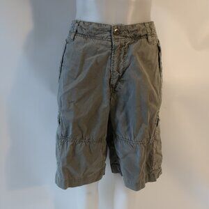 Mens Paperbacks Army Green Flat Front Cargo Shorts 36